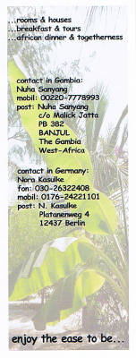 Live your african life. Norakunda. (Back)